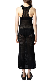 Nabys Cotton Crochet Dress | Black