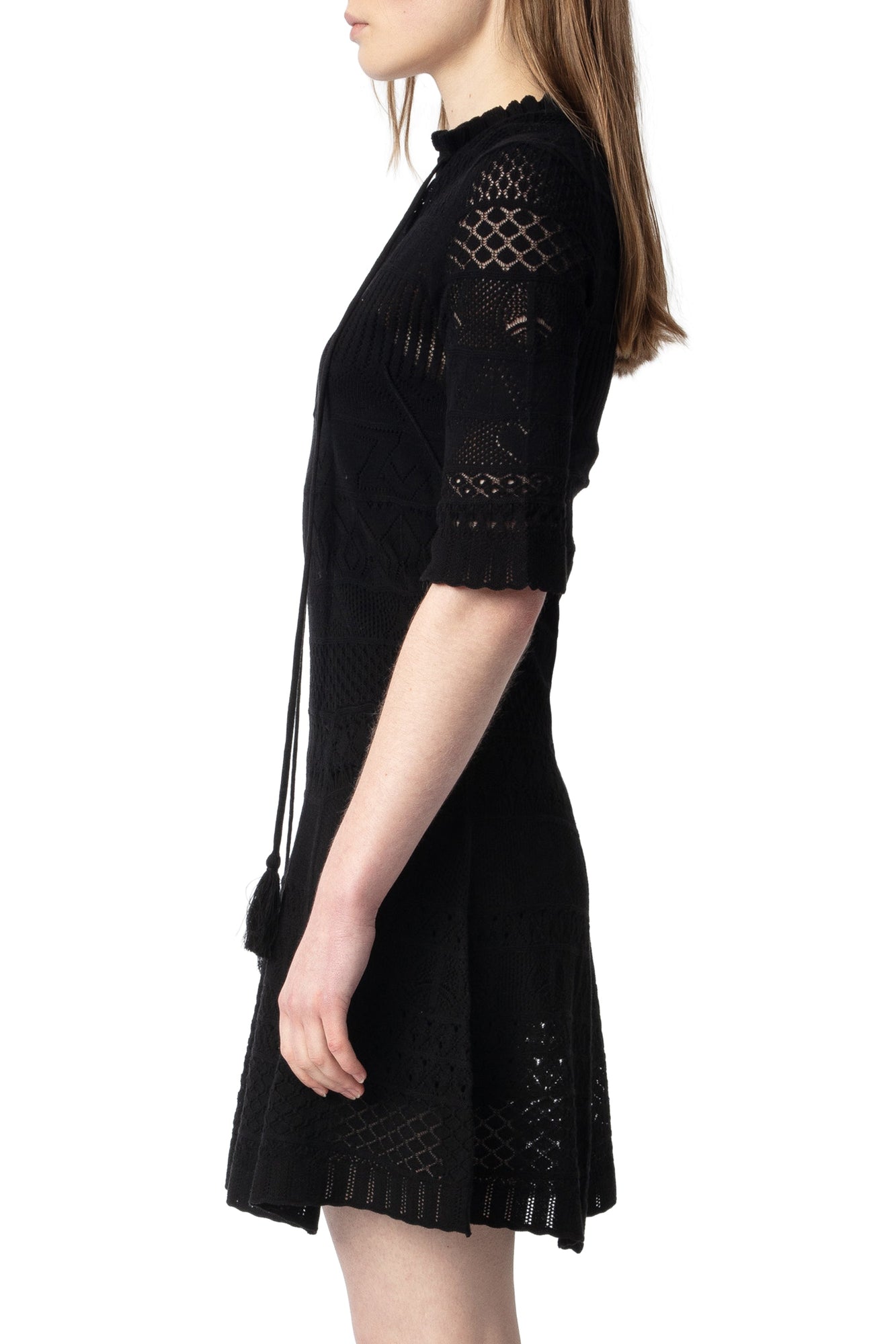 Memphisa CO Pointelle Dress | Black