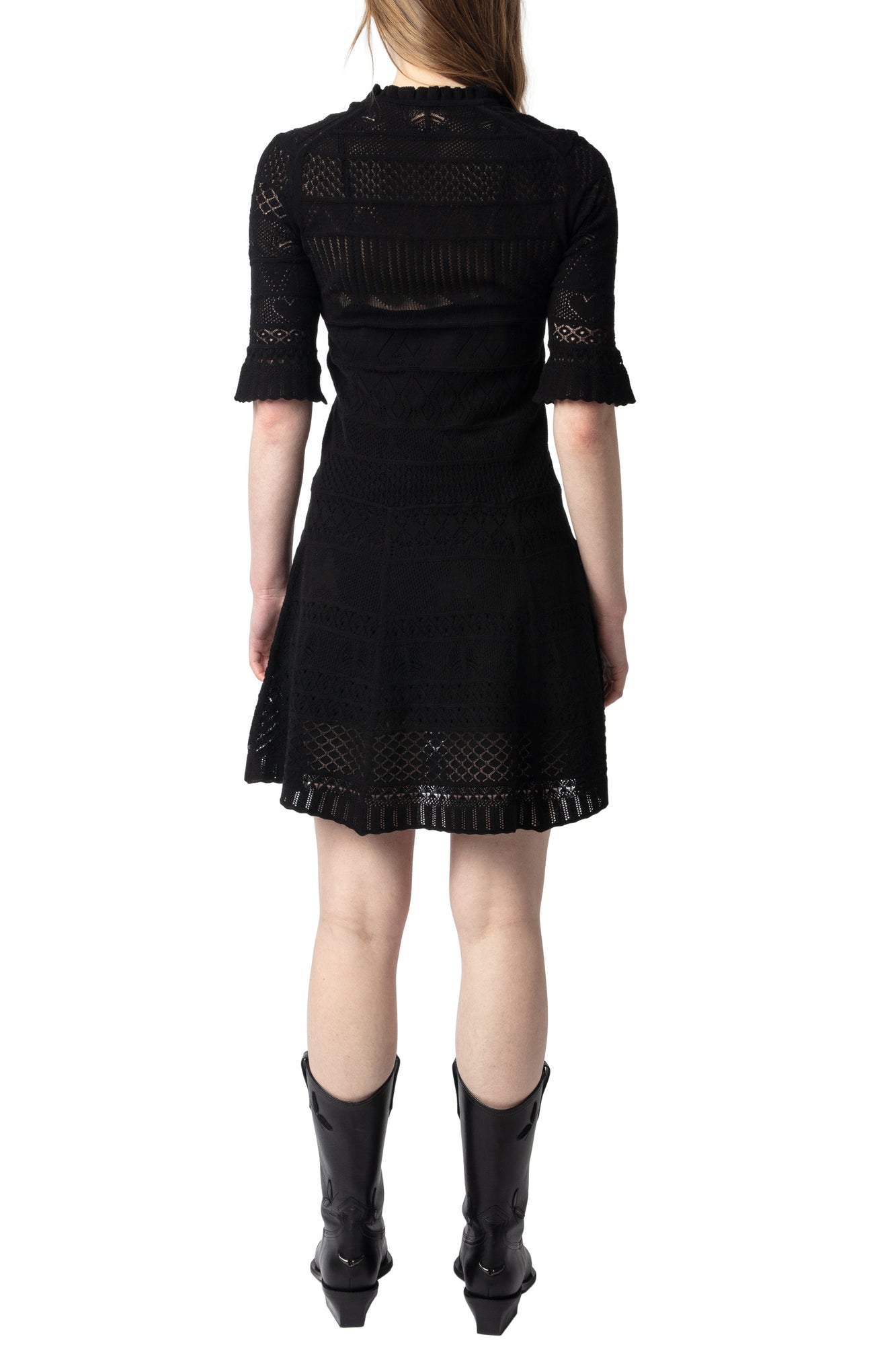 Memphisa CO Pointelle Dress | Black