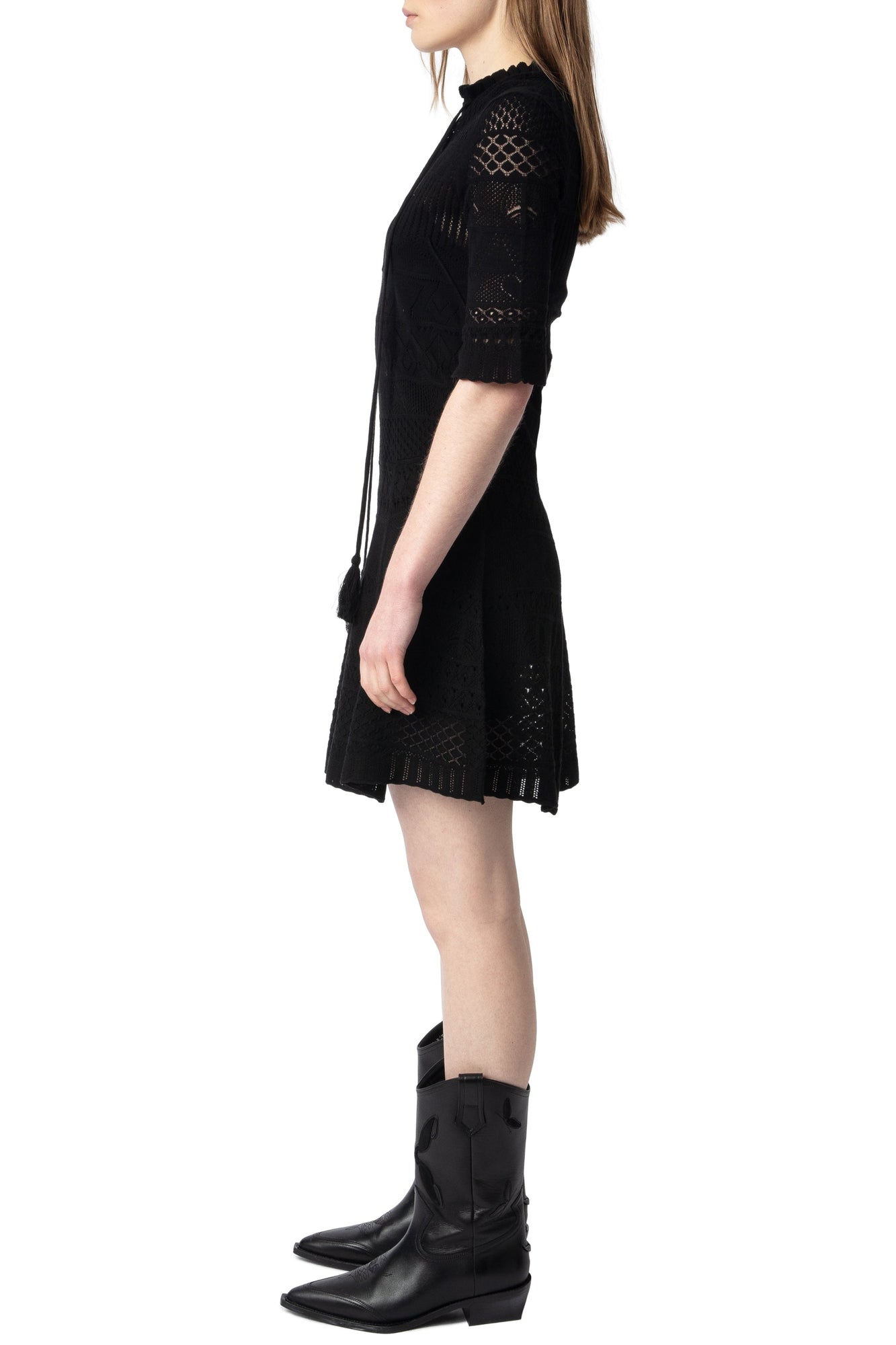 Memphisa CO Pointelle Dress | Black