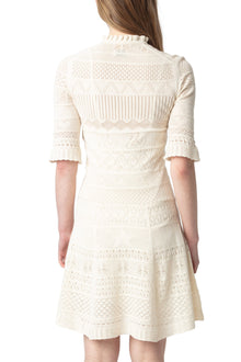 Memphisa CO Pointelle Dress | Ecru