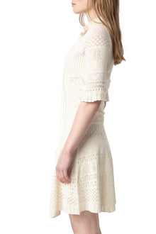 Memphisa CO Pointelle Dress | Ecru