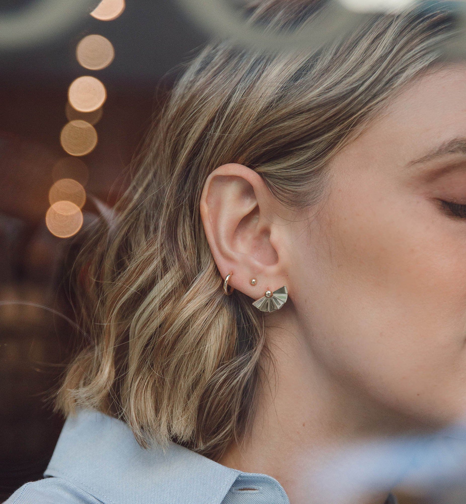 Archival Sensu Earrings | 14K Yellow Gold Vermeil