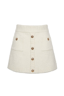 Kelsey Boucle Skirt | Ivory