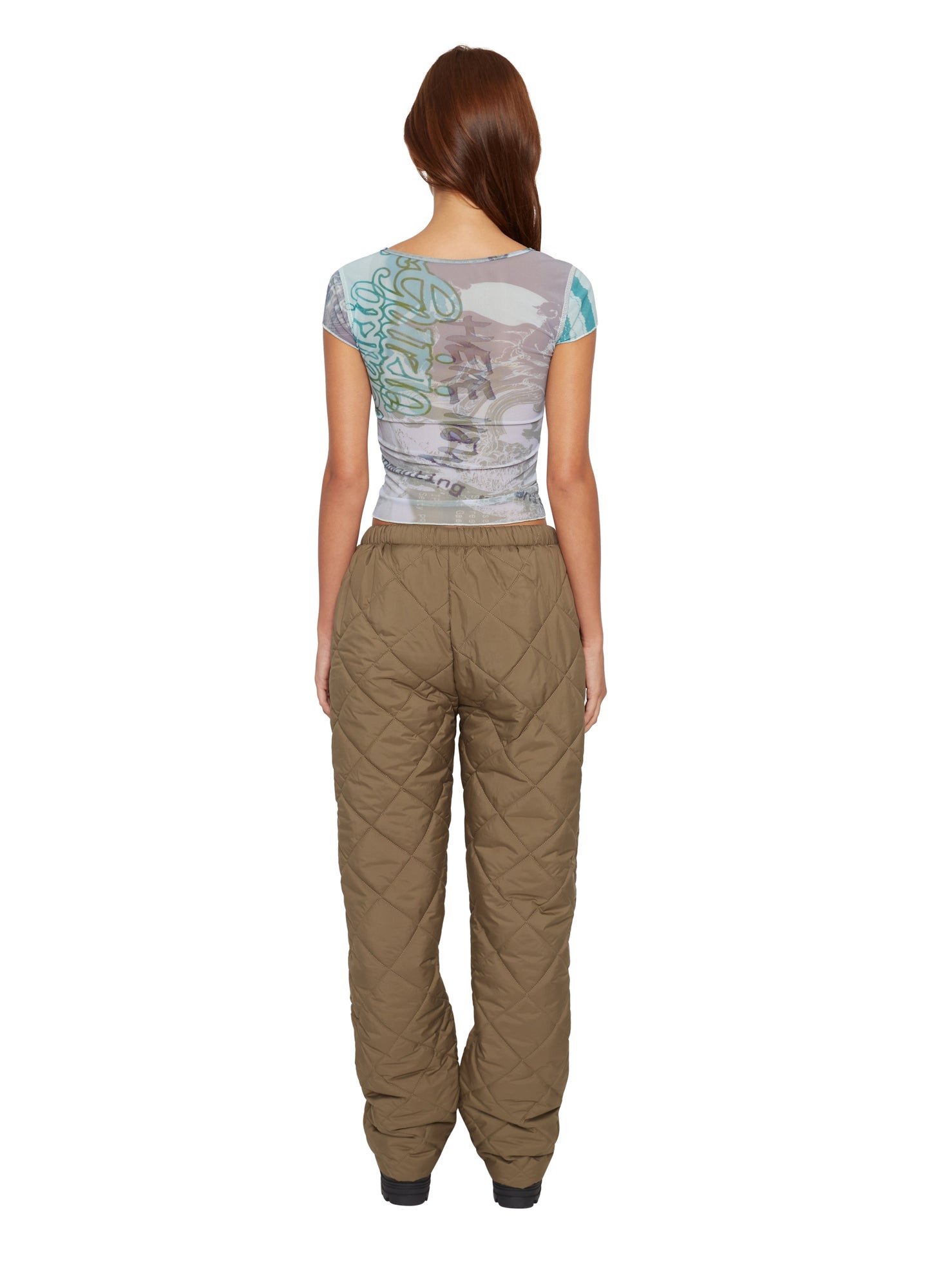 Womens | Cap Sleeve V-Neck Top | Mint Lavender