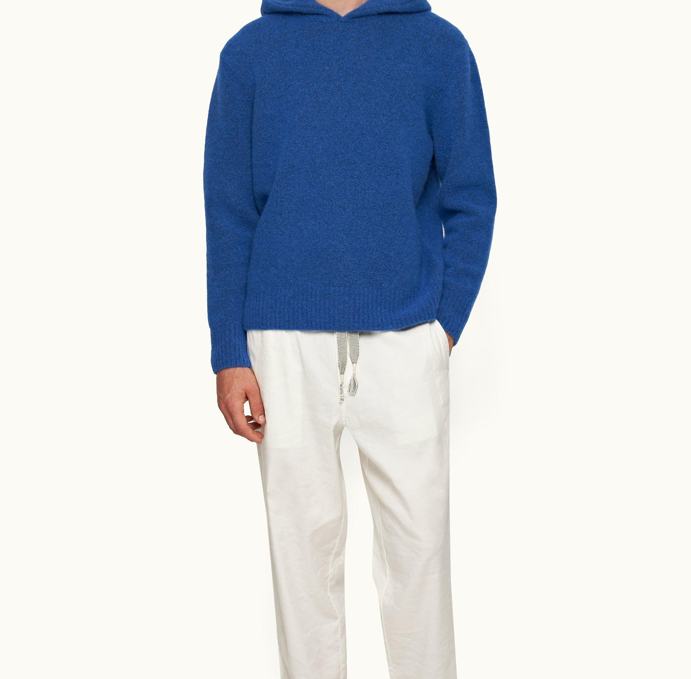 Kirk Alpaca Merino Relaxed Fit Hooded Alpaca Jumper | Tidal