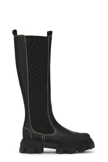 Knee High Chelsea Boots | Black (V1)