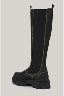 Knee High Chelsea Boots | Black (V1)