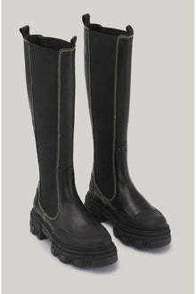 Knee High Chelsea Boots | Black (V1)