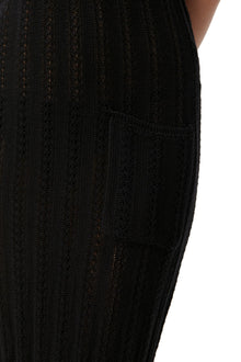 Knit Halter Midi Dress | Black