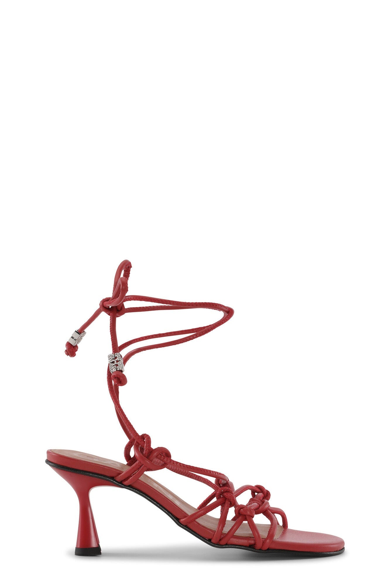 Knots High Heel Sandals | Racing Red