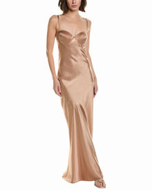 L'AGENCE | Womens | Sayla Long Dress | Brown