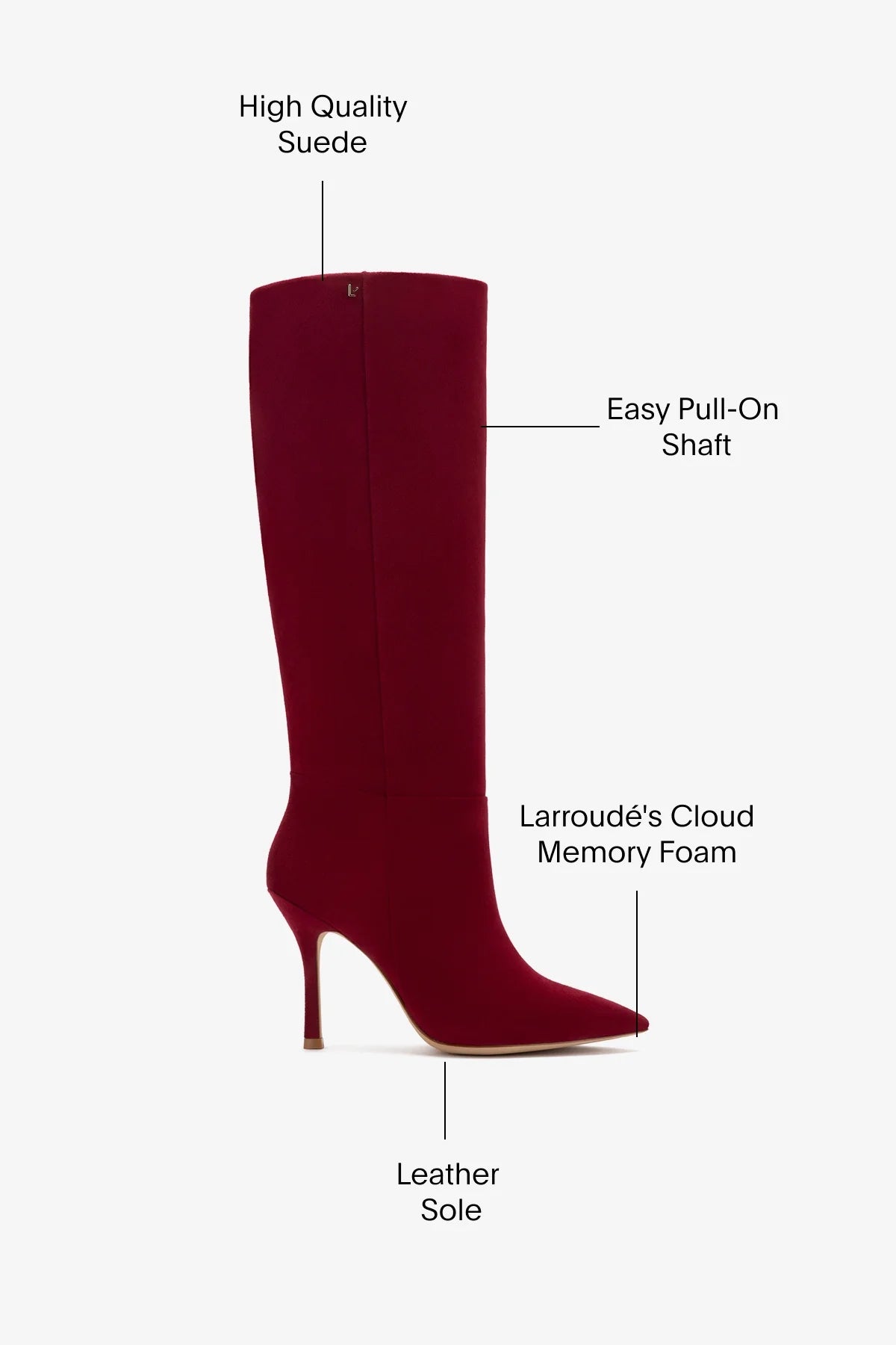 Kate Boot Lipstick Suede | Red