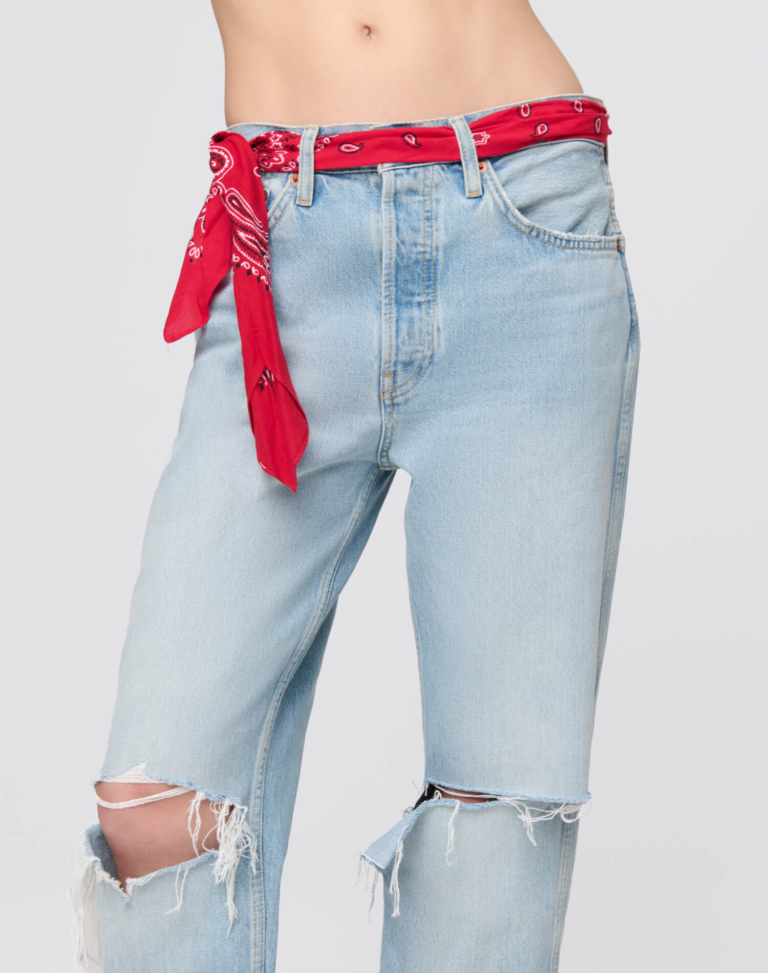 Womens | 90s High Rise Loose With Bandana | Silver Springs
