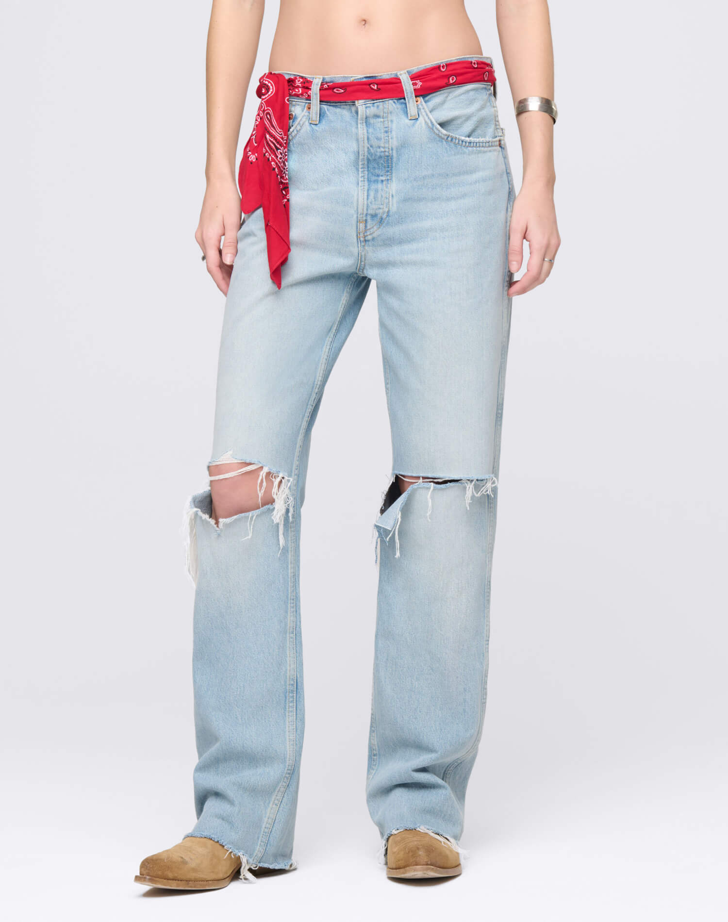 Womens | 90s High Rise Loose With Bandana | Silver Springs