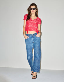 Womens | Katie Embroidered Top | Bandana