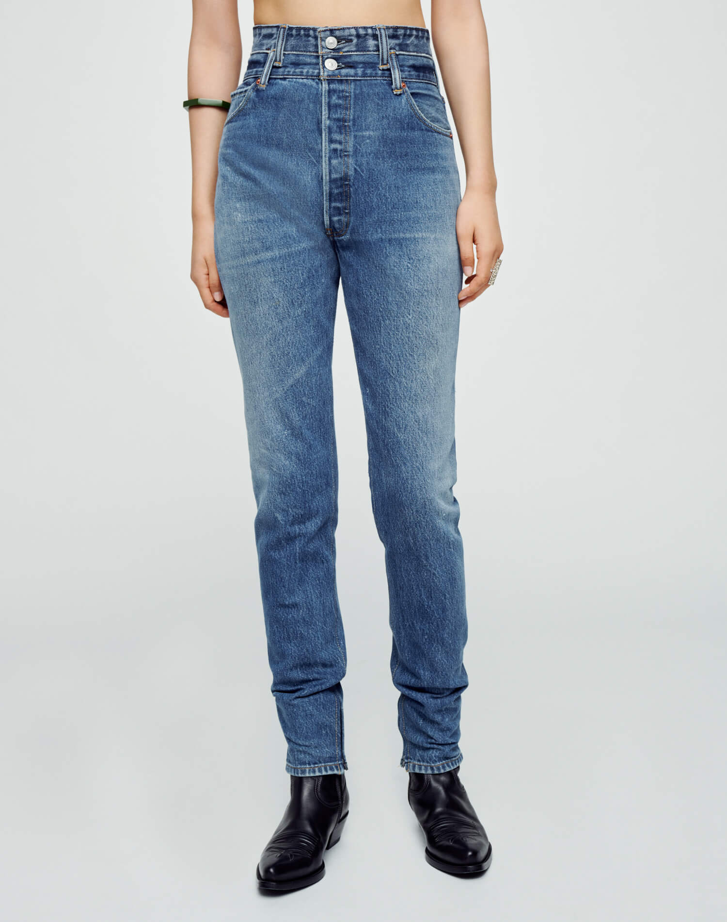 Womens | Levi's Double Waisted Drainpipe | Indigo