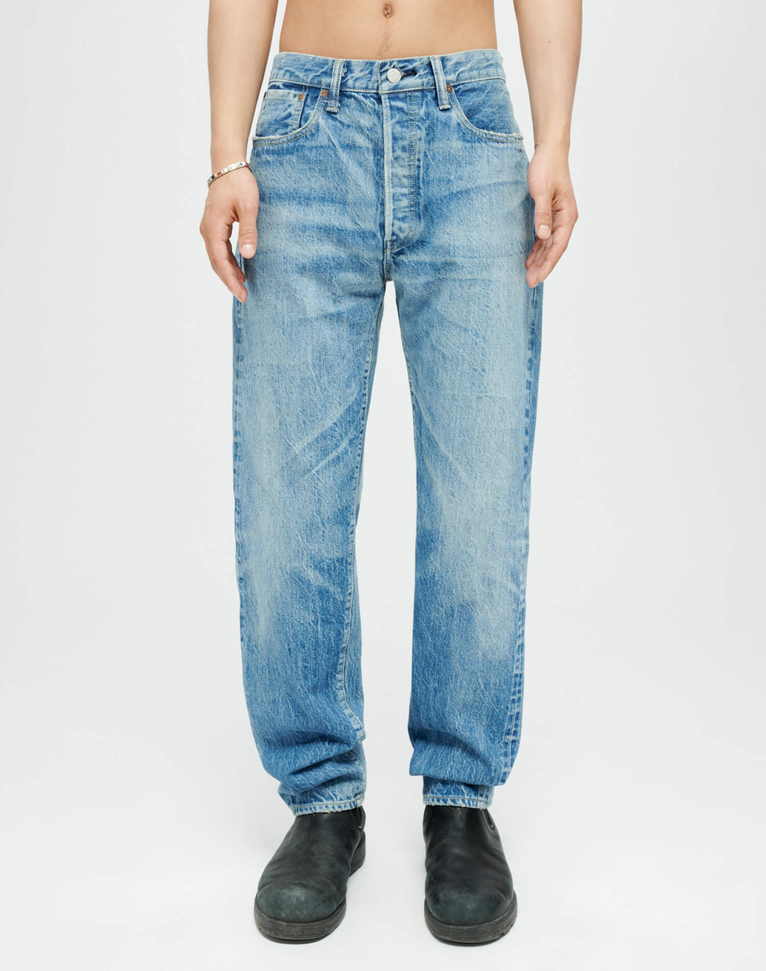 Mens | 1966 Selvedge Slim Jean | Premium Light Worn