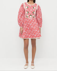 Color: Red Rosette Floral