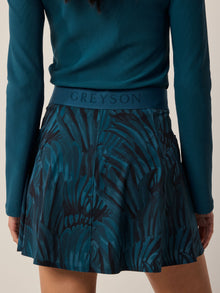 Women | Camo Feather Phoenix Flare Skirt | Aegean