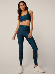 Women | Luna Camo Feather Sports Bra | Aegean