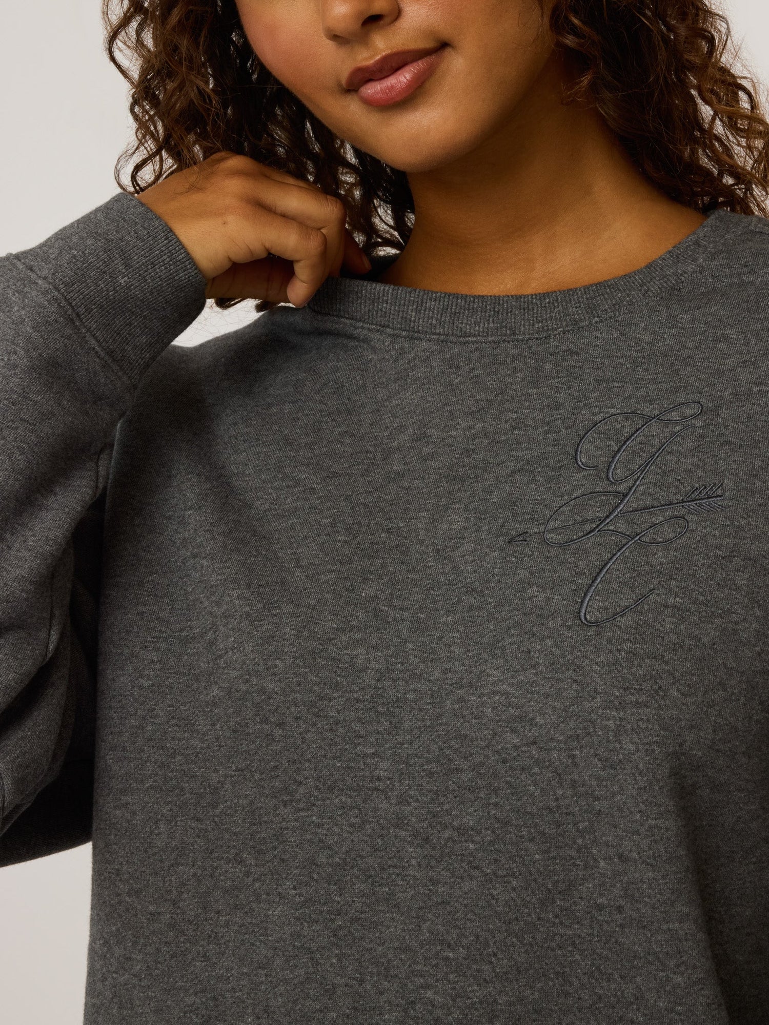 Women | Greyson Melange Aspen Crewneck | Smoke Heather