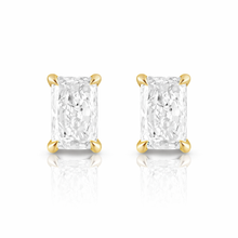 0.50 CT Radiant Lab-Grown Diamond | Stud Earrings | 18K White Gold | G Color | SI Clarity