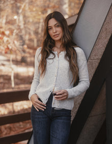 Women | Marianna Cardigan Top | Grey