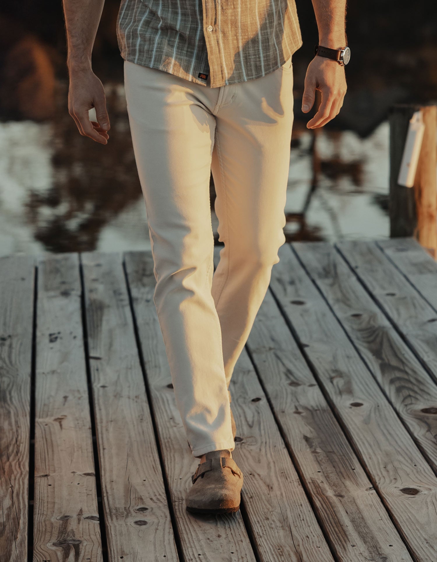 Men | Comfort Terry Pant | Stone