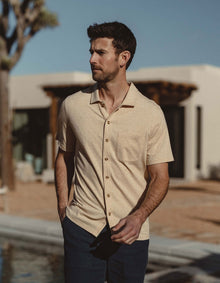 Men | Active Puremeso Weekend Button Down | Iced Latte