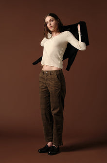 AMO Denim | Lillian Cord in Dark Sand