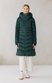 Lita-U Midi Down Coat | Midnight Forest