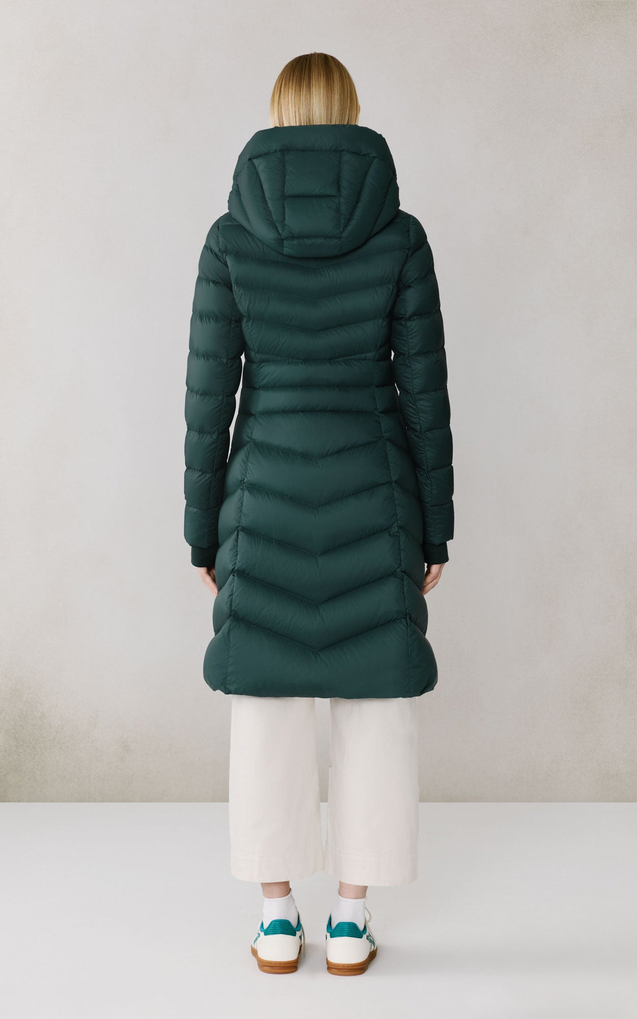 Lita-U Midi Down Coat | Midnight Forest