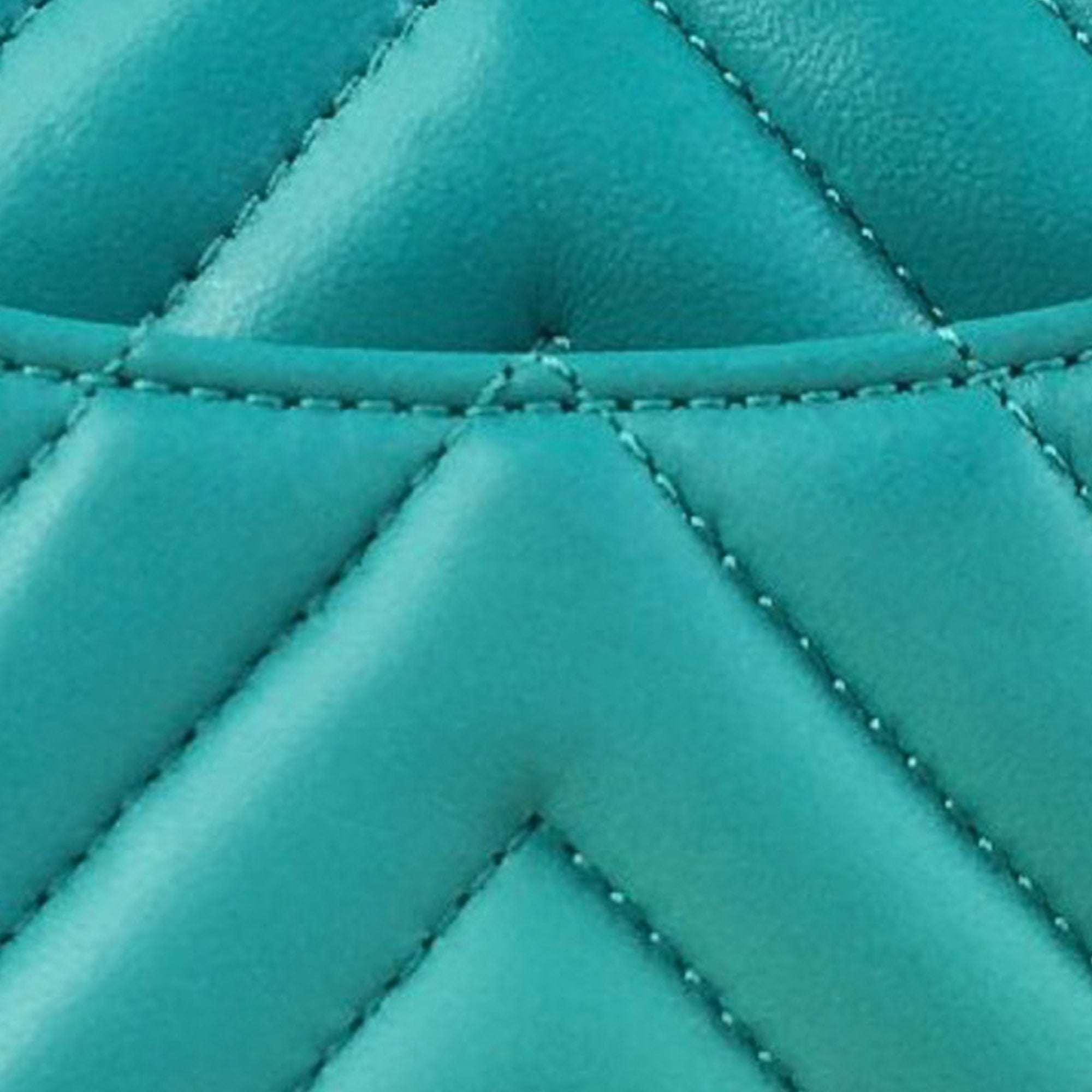 Chanel | Pre-Owned Mini Rectangular Chevron Lambskin Single Flap | Green