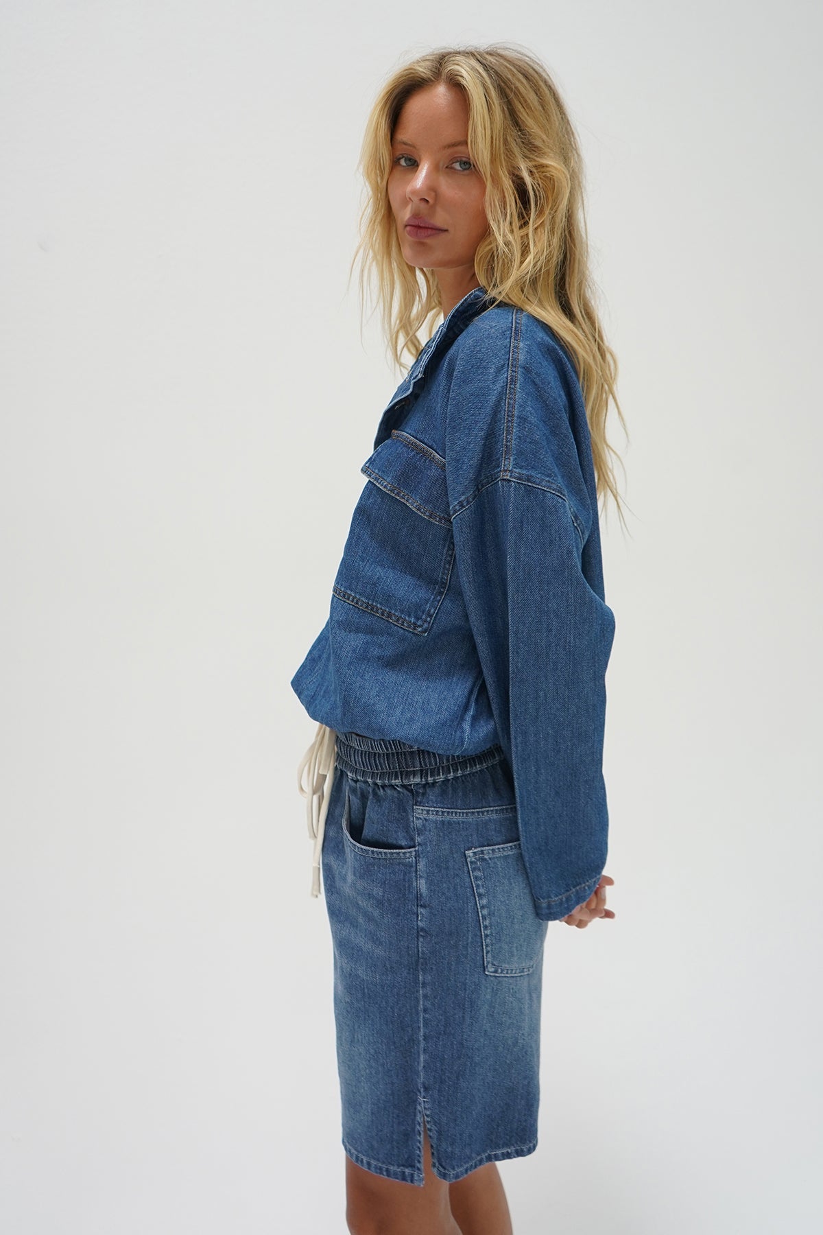 Women | Lilah Jacket | Soft Denim