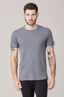 Men | Short Sleeve Crew | Heather Grey