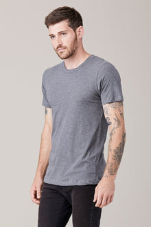 Men | Short Sleeve Crew | Heather Grey