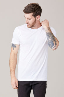 Men | Short Sleeve Crew | White