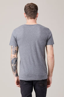 Men | Short Sleeve V Neck | Heather Grey