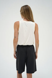 LNA Relaxed U Neck Tank in jet stream