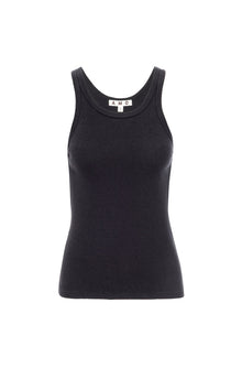 AMO Long Rib Tank in Vintage Black