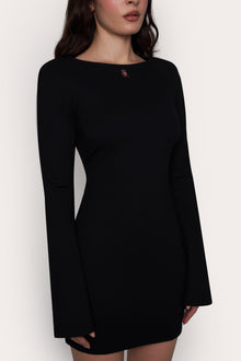 Womens | Guizio x Wildflower Teddy Dress | Black