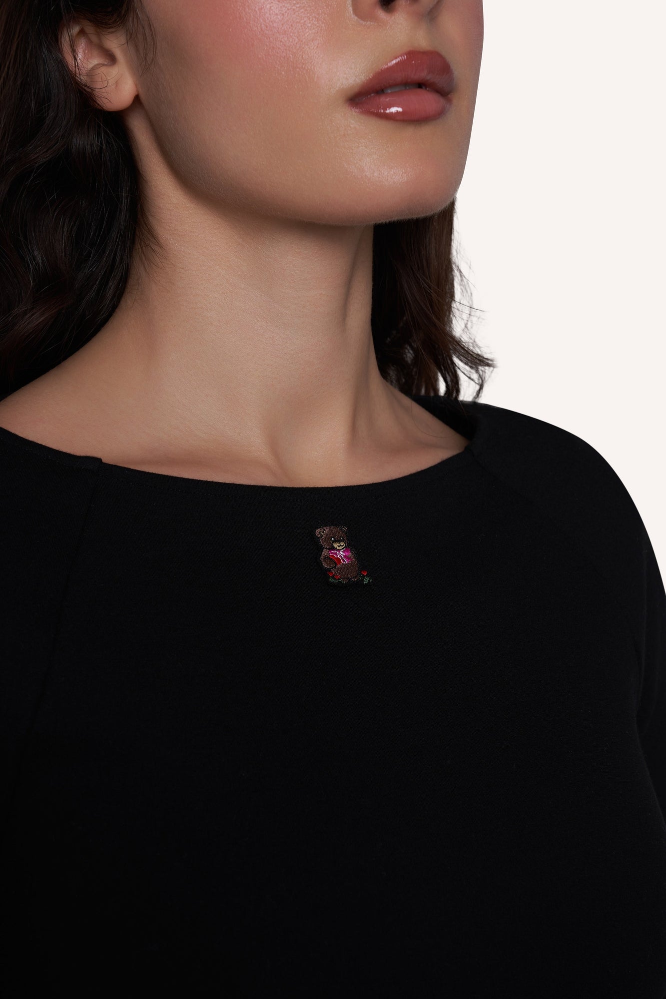 Womens | Guizio x Wildflower Teddy Dress | Black