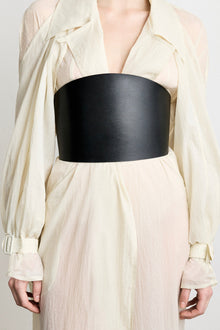 Undone Buckle Corset Belt | Black