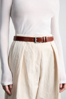 Louison Belt | Camel & White & Silver
