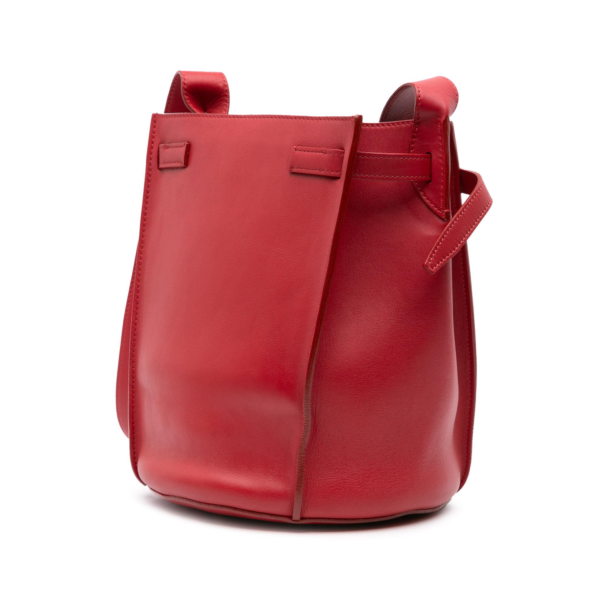 Celine | Pre-Owned Leather Big Bag Bucket Crossbody - II | Red
