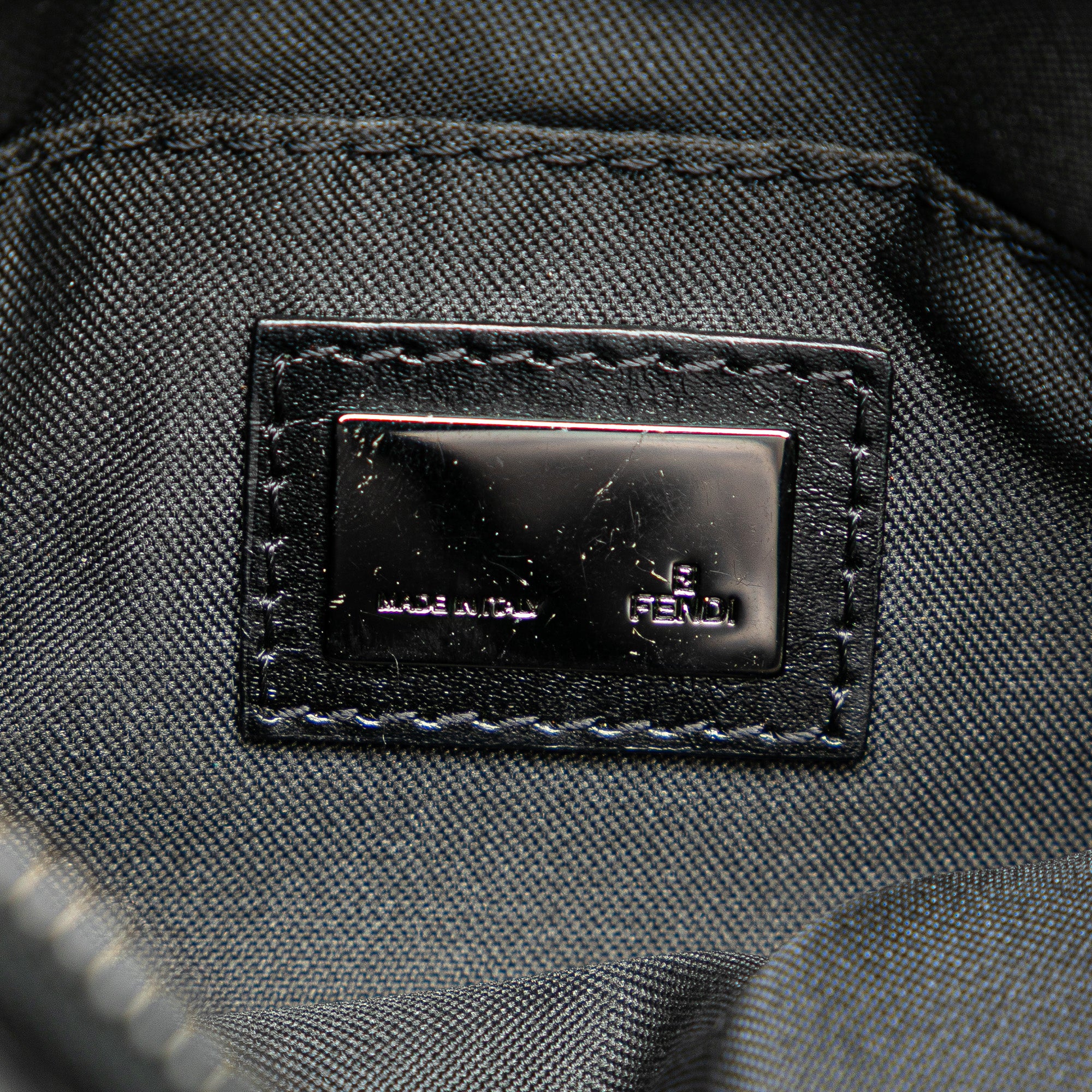 Fendi | Pre-Owned Zucchino Canvas Crossbody - II | Black