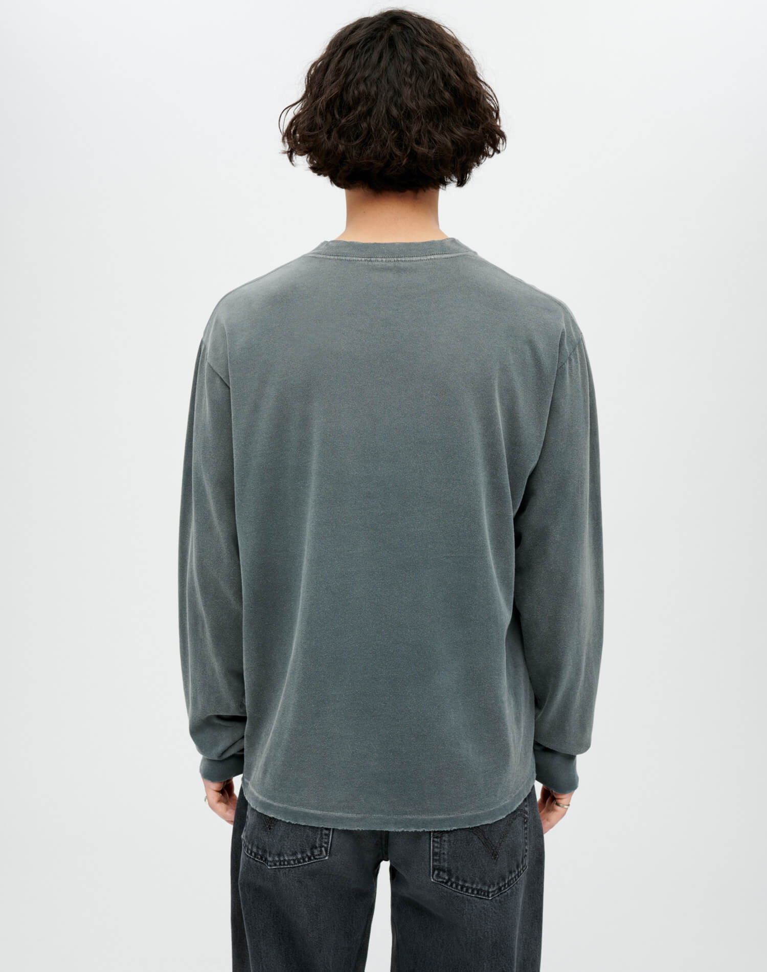 Mens | Long Sleeve "Warthead" Tee | Sun Faded Black