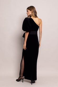 Lucia Dress | Black Velvet