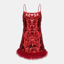OW Collection LUNA Sequin Dress Account 194 - Bordeaux